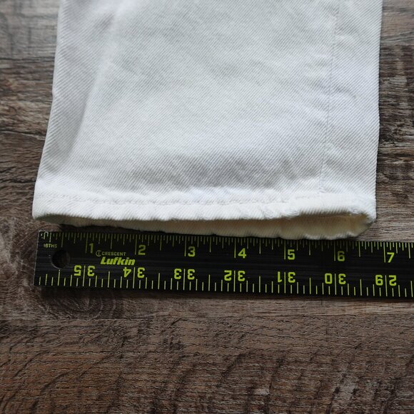 Vintage Levi's jeans 501 Original fit women's 13 white denim - Picture 15 of 16